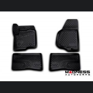 Ford F-350 Floor Liners - 3D Molded - Front + Rear - 4 Door